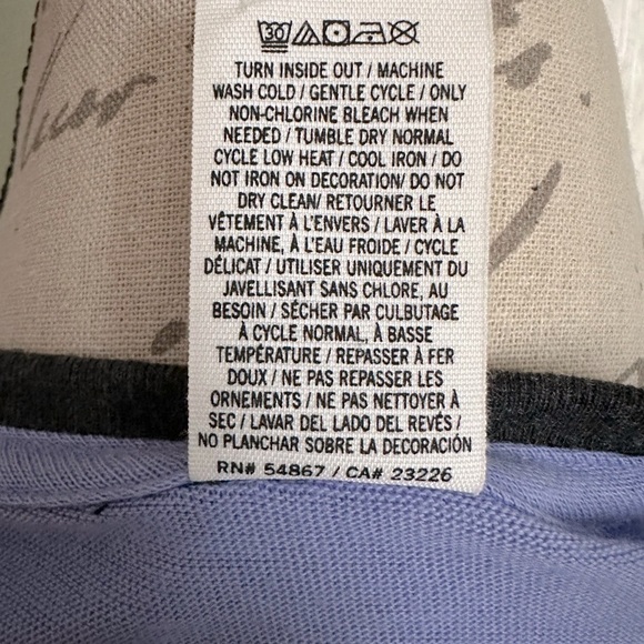 PINK Victoria’s Secret Lilac and Charcoal Raglan Sleeve Tee - Picture 11 of 11